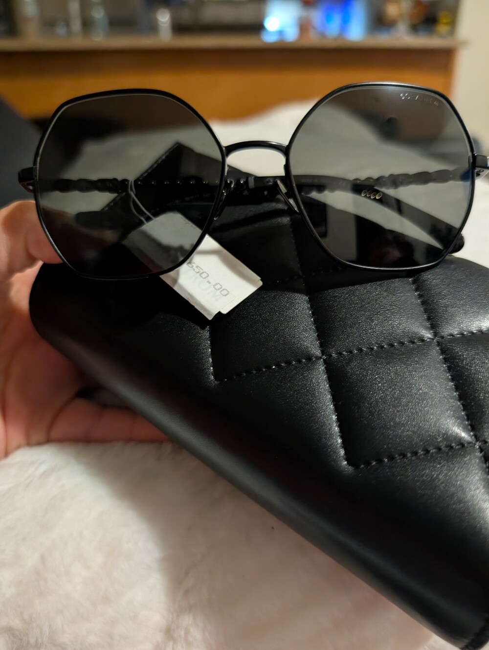 Chanel Black Hexagon Sunglasses - CHANEL Women's Accessories